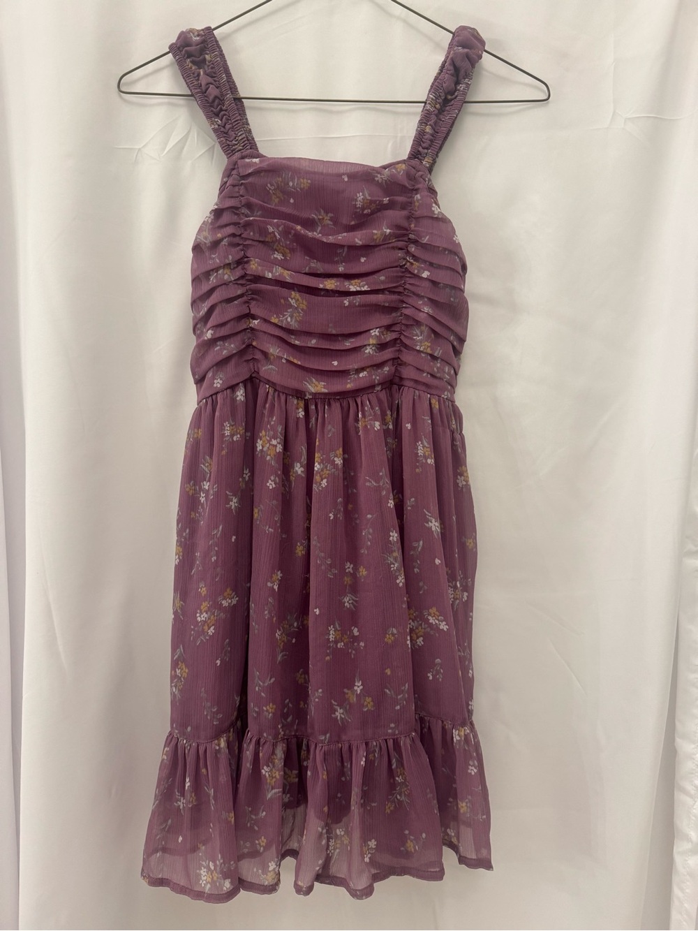 abercrombie kids Dusty Purple Floral Ruffle Sundress